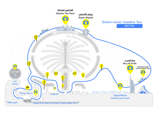 Dubai’s Iconic Coastline Tour 120 Min